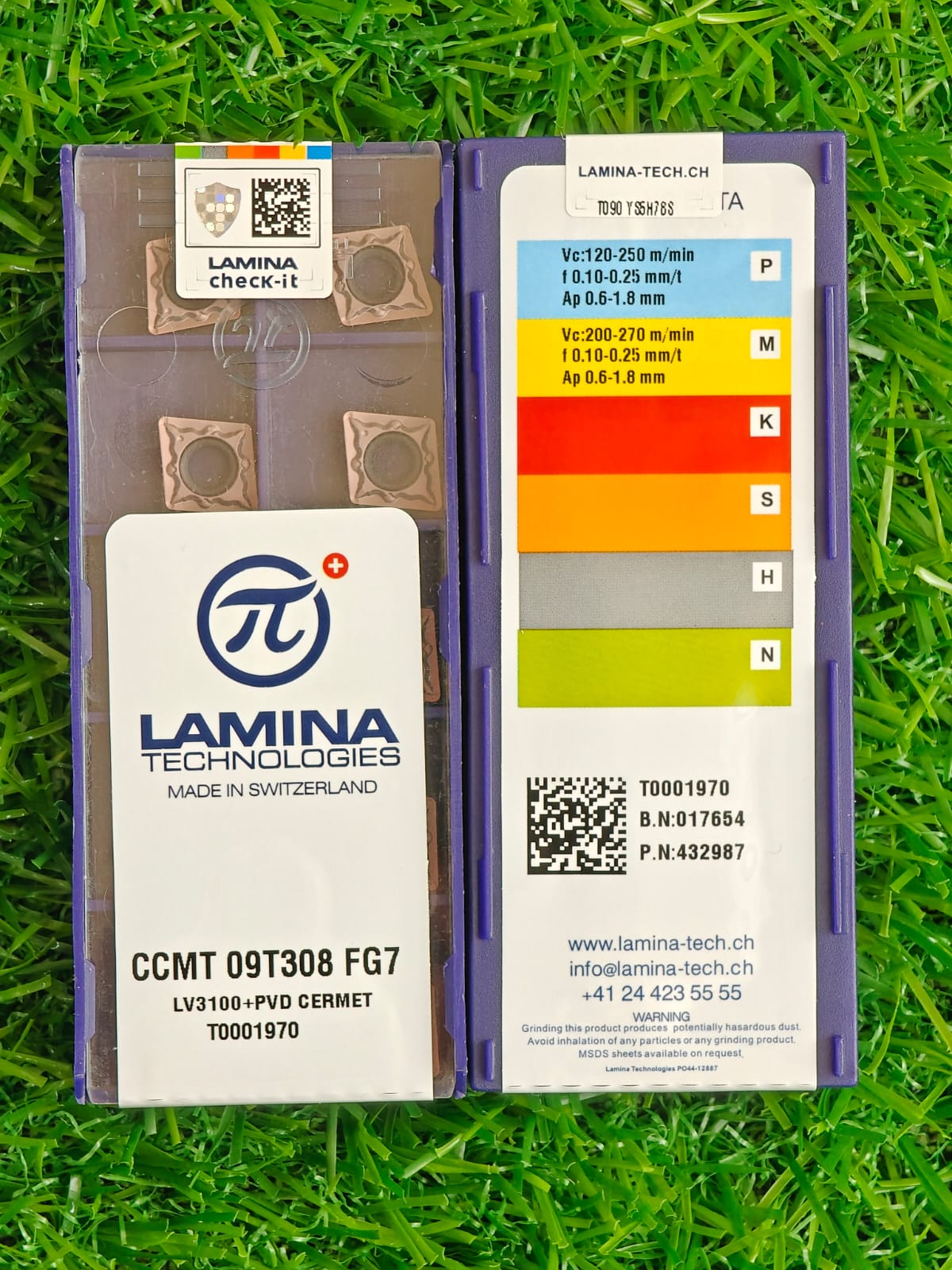 CCMT09T308-FG7 LV3100+= (FG-PV3010 CERMET)