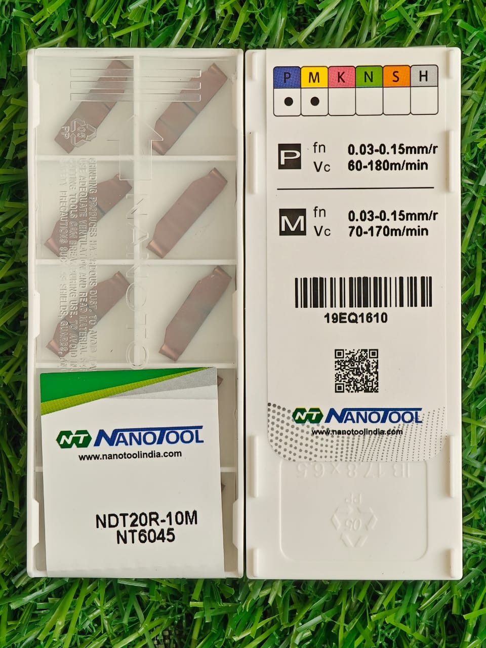 NDT20R-10M NT6045 PVD grade = (TDT2E-1.0RU)