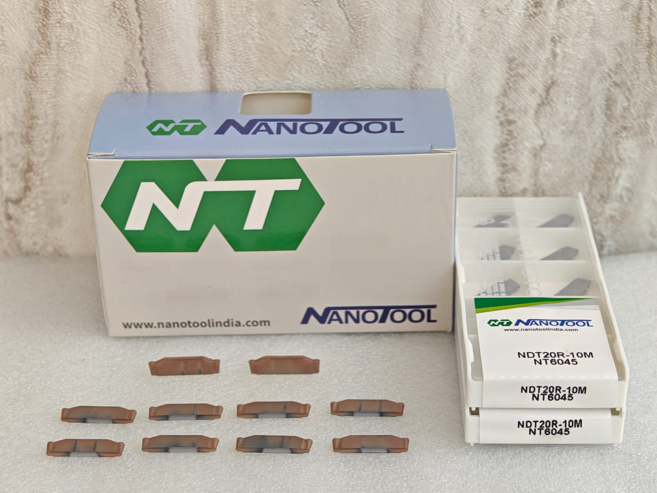 NDT20R-10M NT6045 PVD grade = (TDT2E-1.0RU)