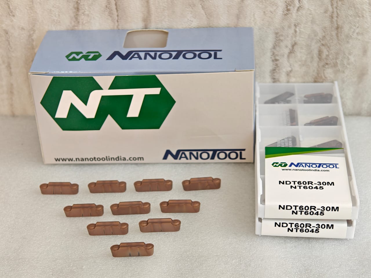 NDT60R-30M NT6045 PVD grade = (TDT6E-3.0RU)