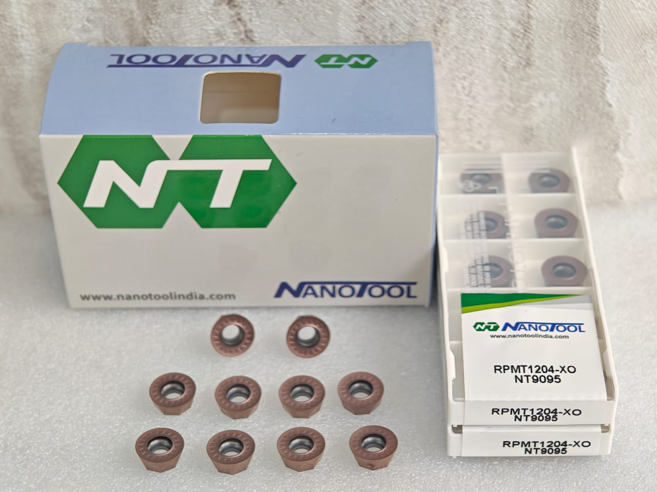 RPMT1204-XO NT9095 PVD grade = (RPMT1204)