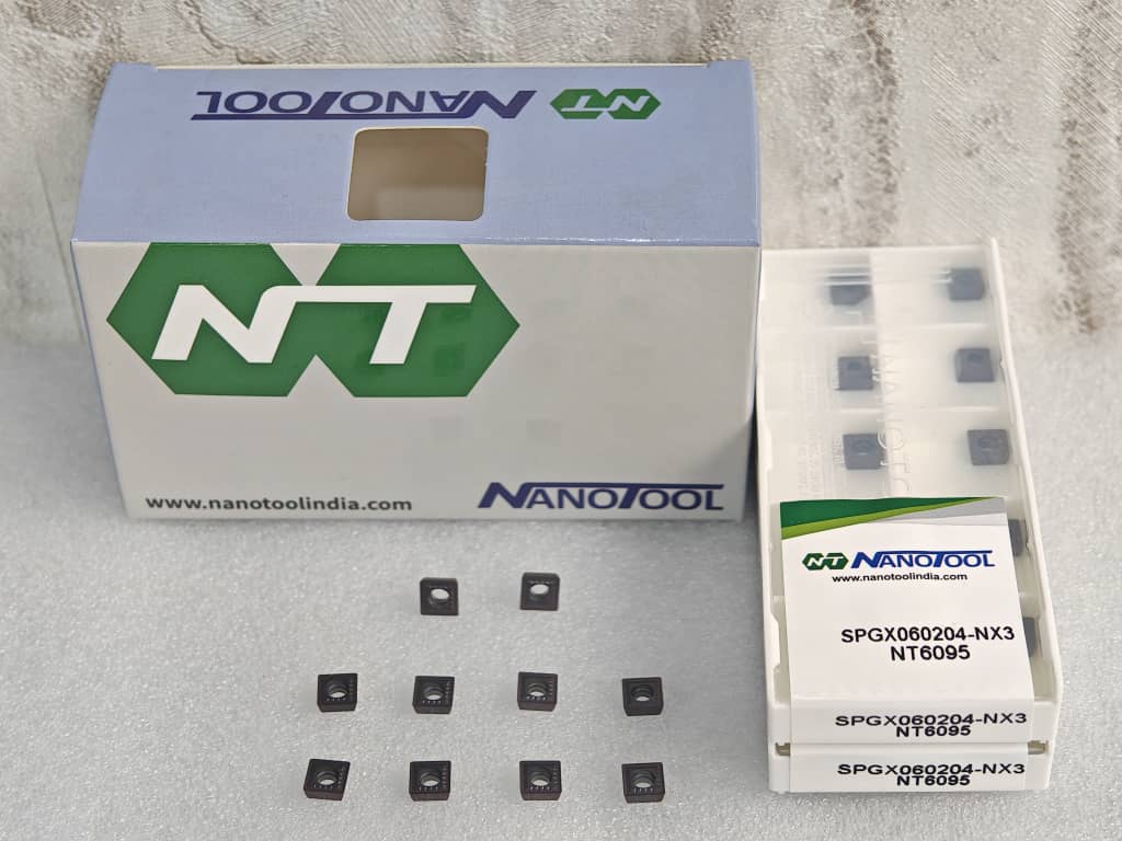 SPGX060204-NX3 NT6095 PVD grade = (SPGT060204)