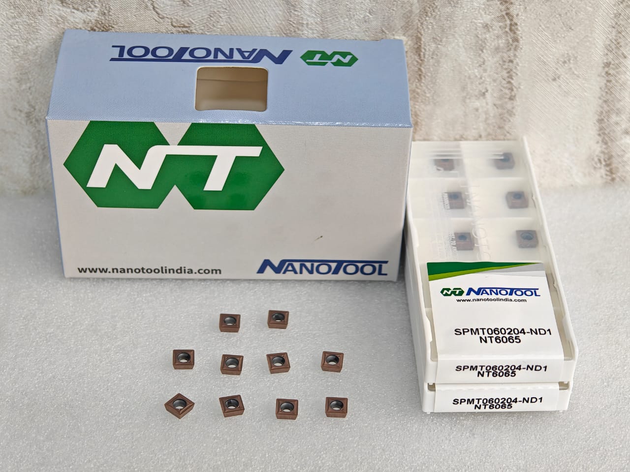 SPMT060204-ND1 NT6065 PVD grade = (SPMG060204)