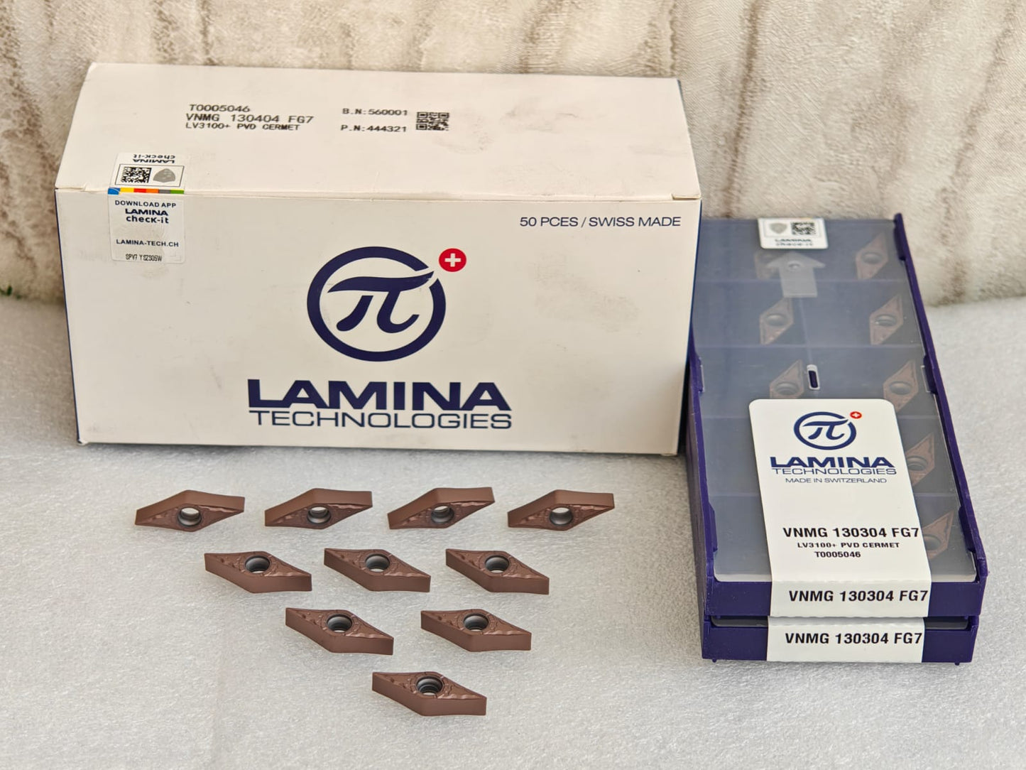 VNMG130404-FG7 LV3100+= (FG-PV3010 CERMET)