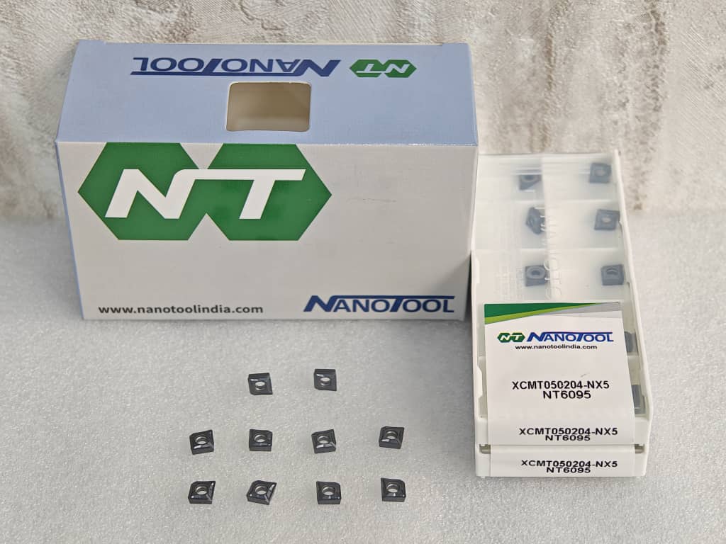 XCMT050204-NX5 NT6095 PVD grade = (QCMT050204)