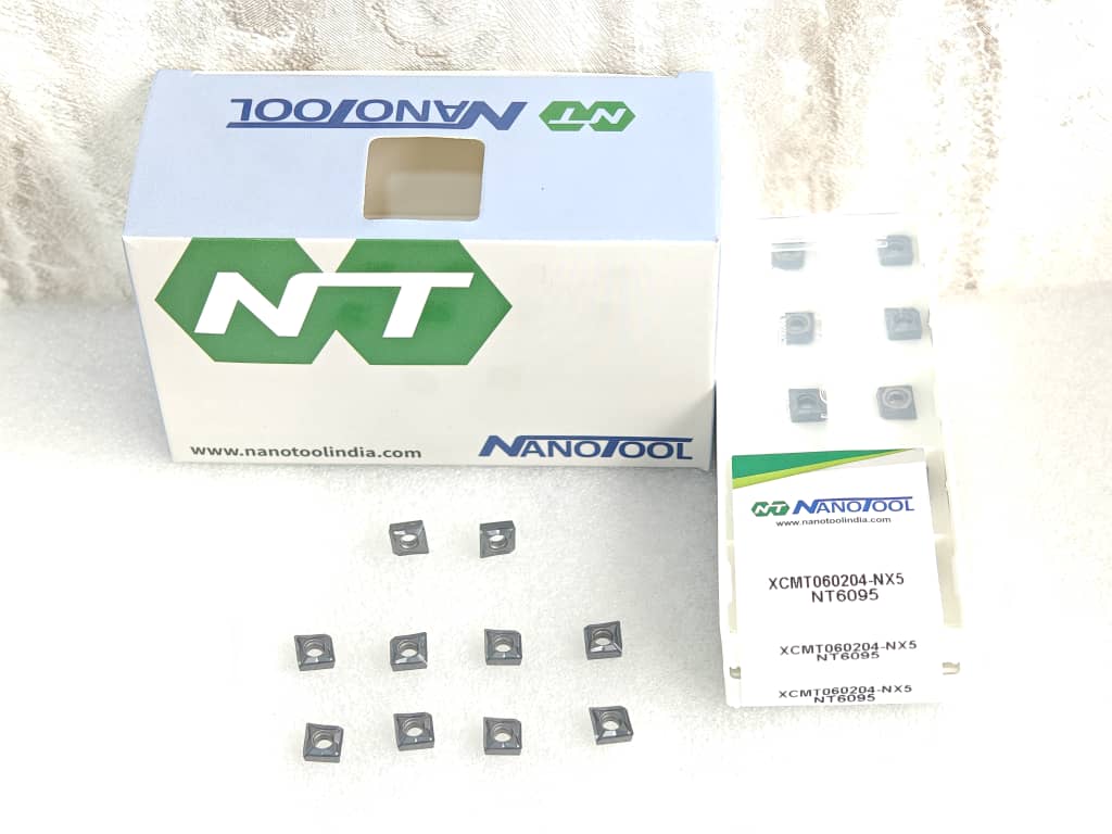 XCMT060204-NX5 NT6095 PVD grade = (QCMT060204)