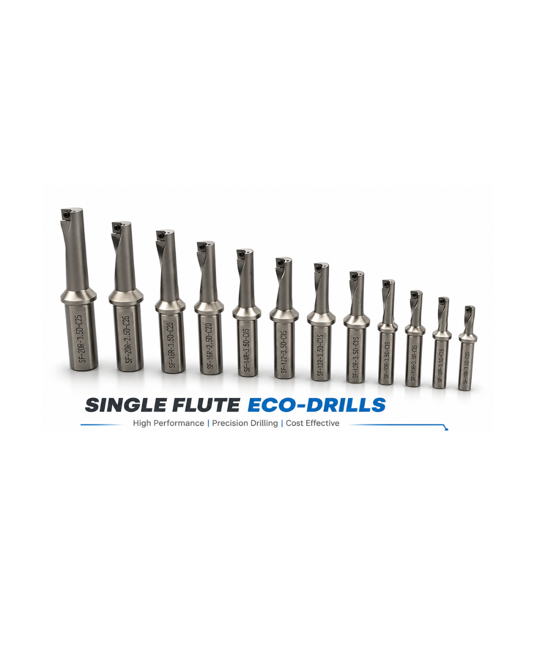 SINGLE FLUTE ECO-DRILLS